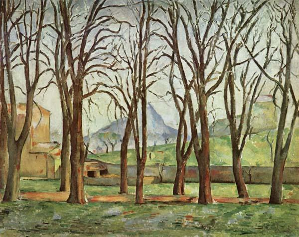 Paul Cezanne Chestnut Trees at the jas de Bouffan oil painting image